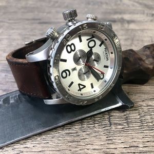 Nixon 51-30 Chrono Leather Watch